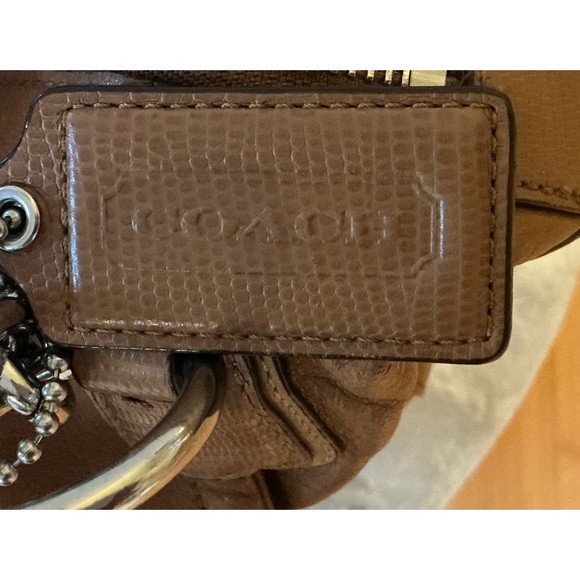 Coach Kristin Crossbody Brown Shoulder Handbag with Silver Hardware - Picture 3 of 8